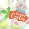 Glitzhome® 14" Happy Easter Bunny & Carrot Door Hanger